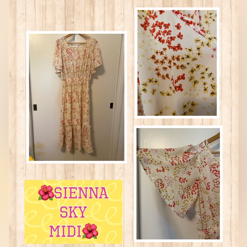 🌼🌺SIENNA SKY MIDI DRESS🌺🌼